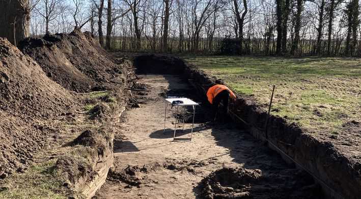 2025 De Groene Loper archeologische proefsleuf